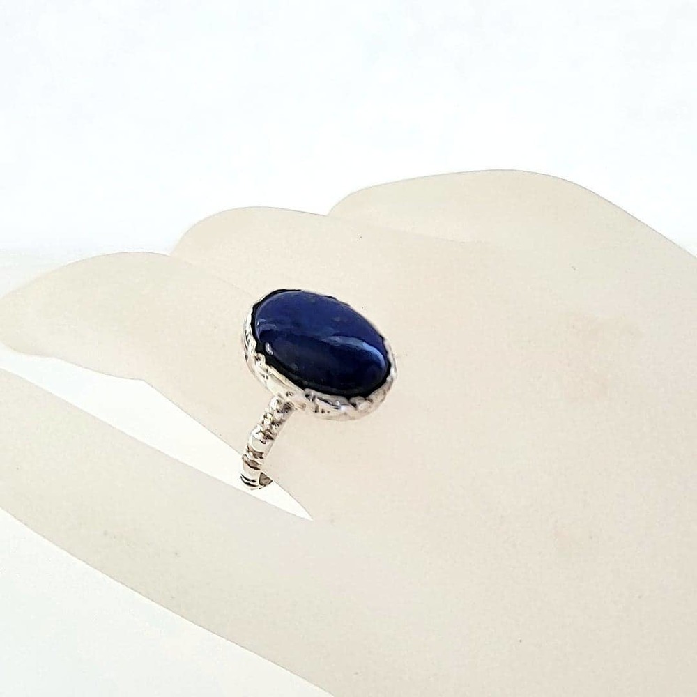 The Wisdom Stone Ring | Lapis Lazuli in 925 Sterling Silver